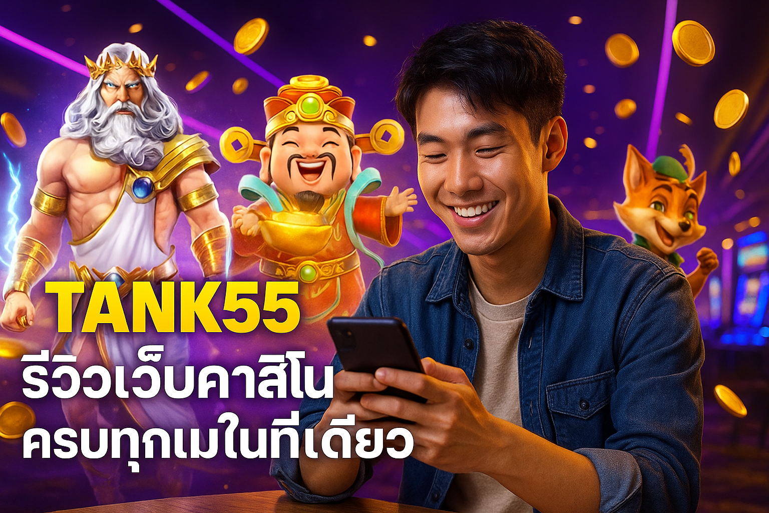 TANK55 รีวิวเว็บคาสิโน ครบทุกเกมในที่เดียว